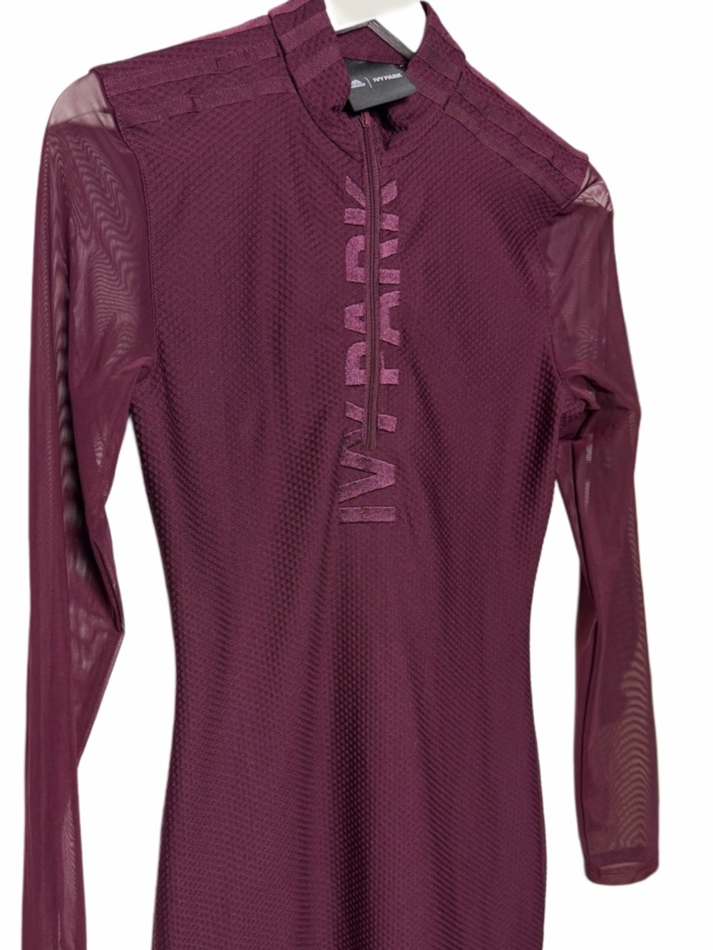 Adidas x Ivy Park Maroon Asymmetric Dress - Picture 3 of 7
